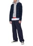 Figure View - Click To Enlarge - MARNI - Contrast topstitching stripe denim jacket