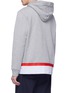 Back View - Click To Enlarge - MARNI - Stripe hem hoodie