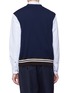 Back View - Click To Enlarge - MARNI - Shirt panel wool-cotton cardigan