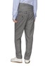Back View - Click To Enlarge - Y/PROJECT - Asymmetric waist wool herringbone check plaid pants