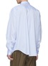 Back View - Click To Enlarge - Y/PROJECT - Convertible layered stripe shirt
