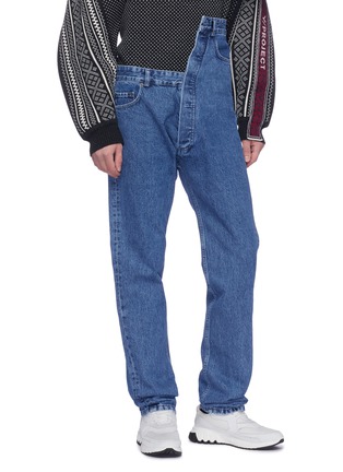 Front View - Click To Enlarge - Y/PROJECT - Asymmetric waist jeans