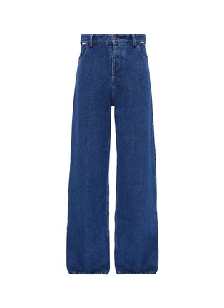 Main View - Click To Enlarge - Y/PROJECT - Cutout waist wide leg unisex jeans