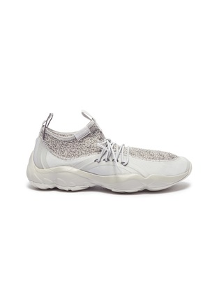 Main View - Click To Enlarge - REEBOK - 'DMX Fusion TS' knit panel sneakers