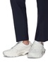 Figure View - Click To Enlarge - VALENTINO GARAVANI - Valentino Garavani 'Bounce' chunky outsole spray painted leather sneakers