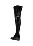 Detail View - Click To Enlarge - CHLOÉ - 'Rylee' buckled thigh high leather boots