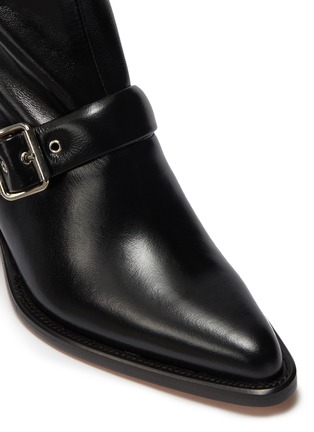 Detail View - Click To Enlarge - CHLOÉ - 'Rylee' buckled thigh high leather boots
