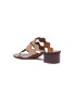 Detail View - Click To Enlarge - CHLOÉ - Scalloped strap suede and leather sandals