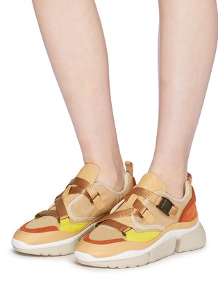 Figure View - Click To Enlarge - CHLOÉ - 'Sonnie' chunky outsole low top sneakers