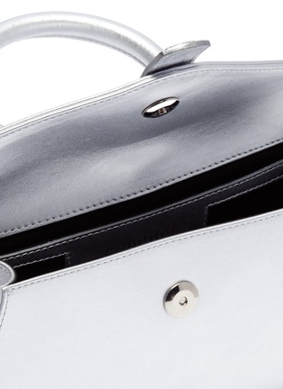 Detail View - Click To Enlarge - COMPLÉT - 'Valery' ring handle mini leather envelope clutch