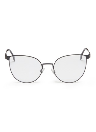 Main View - Click To Enlarge - FENDI - Stainless steel cat eye optical glasses