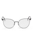 Main View - Click To Enlarge - FENDI - Stainless steel cat eye optical glasses