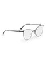 Figure View - Click To Enlarge - FENDI - Stainless steel cat eye optical glasses