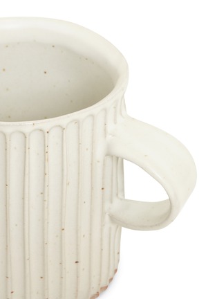 Detail View - Click To Enlarge - MT. WASHINGTON POTTERY - Carved mug