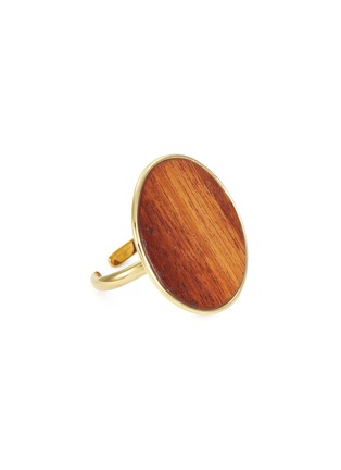 Main View - Click To Enlarge - PHILIPPE AUDIBERT - 'Naia' circle wood ring