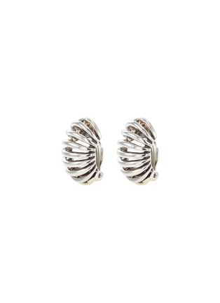 Main View - Click To Enlarge - PHILIPPE AUDIBERT - 'Del' curved openwork clip earrings