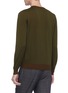 Back View - Click To Enlarge - LARDINI - Contrast border wool sweater