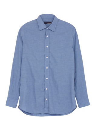 Main View - Click To Enlarge - LARDINI - Cotton chambray shirt