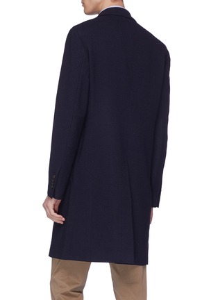 Back View - Click To Enlarge - LARDINI - Wool blend jacquard coat