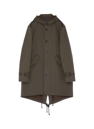 Main View - Click To Enlarge - LARDINI - Hooded twill parka