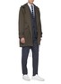 Figure View - Click To Enlarge - LARDINI - Hooded twill parka