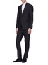 Front View - Click To Enlarge - LARDINI - Wool tuxedo suit