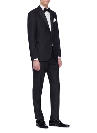 Figure View - Click To Enlarge - LARDINI - Wool tuxedo suit
