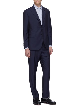 Front View - Click To Enlarge - LARDINI - Slim fit wool suit