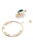 Detail View - Click To Enlarge - ANTON HEUNIS - Detachable Swarovski pearl crystal slogan hoop earrings