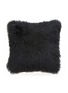 Main View - Click To Enlarge - JONATHAN ADLER - Mongolian lamb hair throw cushion – Black