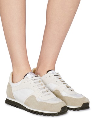 Figure View - Click To Enlarge - SPALWART - 'Marathon Trail Low' contrast suede panel mesh sneakers