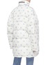 Back View - Click To Enlarge - BALENCIAGA - Retractable hood floral print oversized down puffer jacket