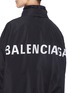 Detail View - Click To Enlarge - BALENCIAGA - Logo print back hooded windbreaker jacket