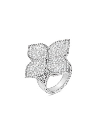 Main View - Click To Enlarge - ROBERTO COIN - 'Princess Flower' diamond 18k gold ring