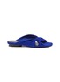Main View - Click To Enlarge - PEDDER RED - 'Renee' knot strap suede slide sandals