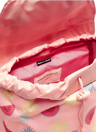 Detail View - Click To Enlarge - HERSCHEL SUPPLY CO. - 'Retreat' fruit print canvas 14L kids backpack