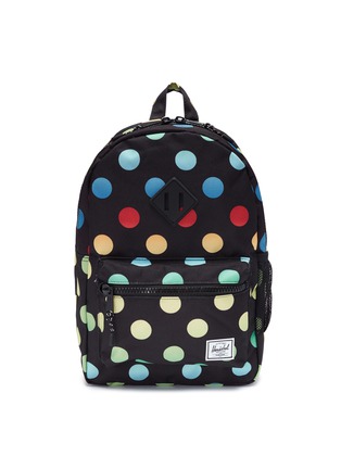 Main View - Click To Enlarge - HERSCHEL SUPPLY CO. - 'Heritage' polka dot print canvas 16L kids backpack