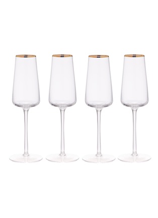Main View - Click To Enlarge - LANE CRAWFORD - x LSA Champagne flute set – Gold