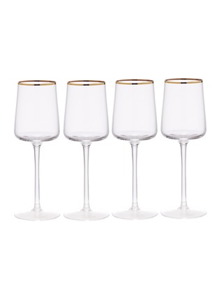 Main View - Click To Enlarge - LANE CRAWFORD - x LSA White wine glass set – Gold