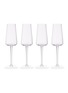 Main View - Click To Enlarge - LANE CRAWFORD - x LSA Champagne flute set – Clear