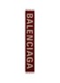 BALENCIAGA - Logo tartan plaid wool scarf