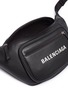 Detail View - Click To Enlarge - BALENCIAGA - 'Everyday' logo print leather bum bag