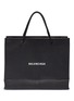 Main View - Click To Enlarge - BALENCIAGA - 'East-West' logo print medium leather shopping tote bag