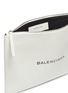 Detail View - Click To Enlarge - BALENCIAGA - 'Everyday' logo print leather zip pouch