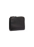 Figure View - Click To Enlarge - BALENCIAGA - 'Everyday' logo embossed leather zip key case