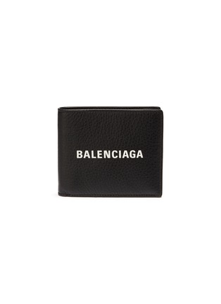 Main View - Click To Enlarge - BALENCIAGA - 'Everyday' logo print leather bifold wallet