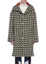 Main View - Click To Enlarge - 8ON8 - Hooded gingham check wool duffle coat