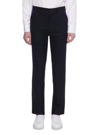 Main View - Click To Enlarge - 8ON8 - Contrast trim twill pants