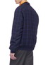Back View - Click To Enlarge - 8ON8 - Windowpane check wool shirt jacket