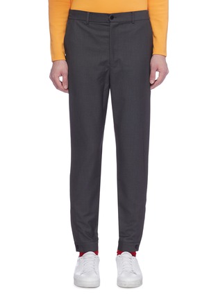 Main View - Click To Enlarge - 8ON8 - Zip cuff tapered twill pants